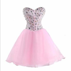 Above the Knee Pink Dress